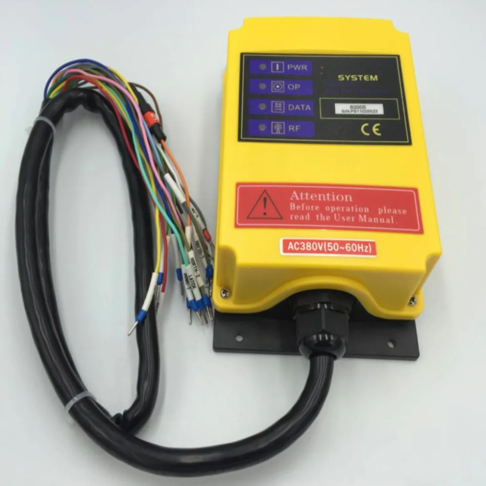 Imagem -05 - Velocidade Transmissores Controle Grua Guindaste Rádio Controle Remoto Botão Interruptor Controlador do Sistema com E-stop 2