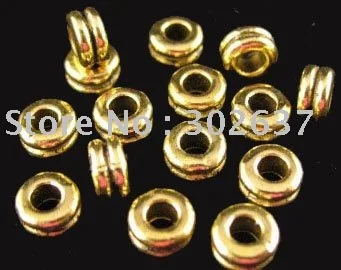 

600pcs Antiqued gold metal tiny screw spacers beads A1096G