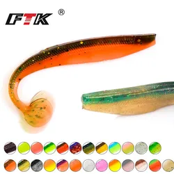 FTK Vissen Lokken Zachte Lokken Shad Siliconen Aas Geur Lokstof Kunstaas 90mm 120mm 160mm T-staart Wobblers Swimbait