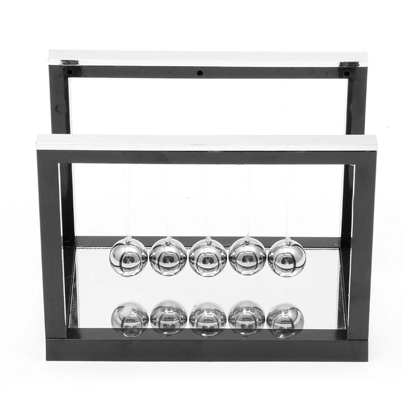 2016 Early Fun Development Educational Desk Toy Gift Newtons Cradle Steel Balance Ball Physics Science Pendulum