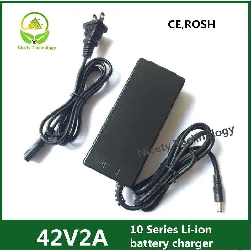 

42V2A high quanlity lithium battery charger 36V Li-ion&li-po battery charger with DC5.5*2.1&5.5*2.5 CEcertification