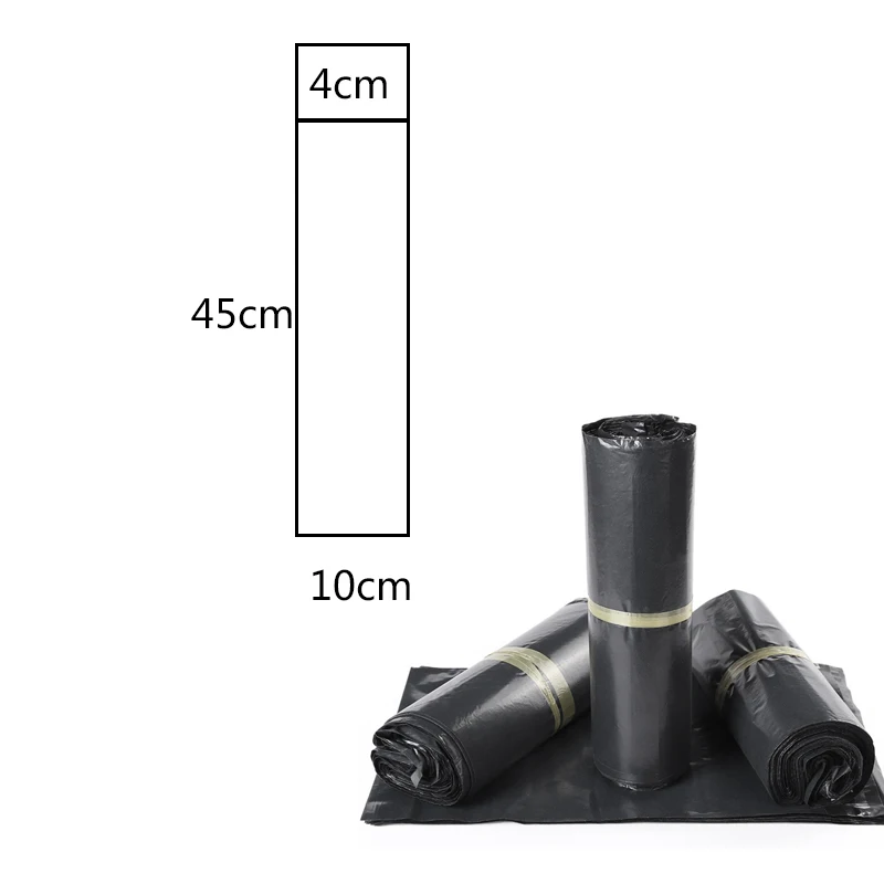 10PCS/lot 15*17cm Multi Sizes Black Self Seal Post Plastic Retail Packaging Packing Poly Bag Packaging Bags For Necklace