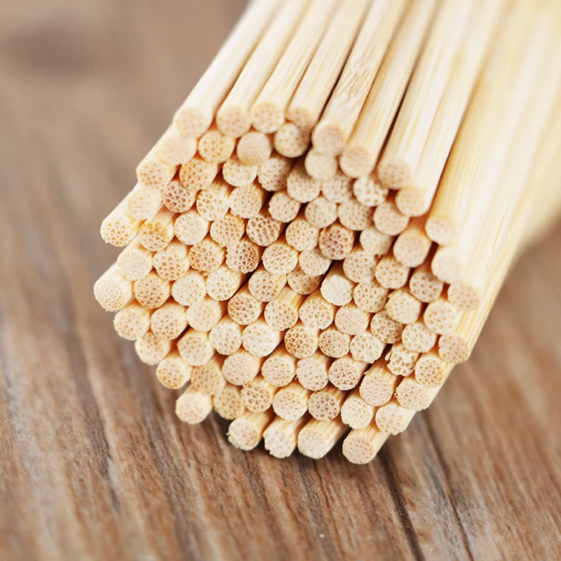 500pcs/pack 30cm x 3mm Bamboo Skewers Grill Wood Sticks Outdoor Barbecue Meat Food Fruit BBQ Party Skewer Barbecue Utensil Tool