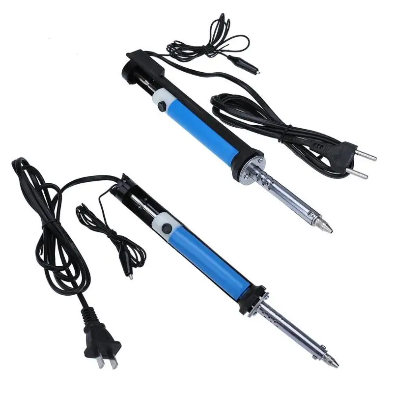 Handheld Electric Tin Suction Sucker Pen Desoldering Pump Soldering Tool With PCB Board Nozzle Cleaner and Replaceable Nozzle