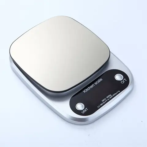 디지털 쥬얼리 주방 저울, 강철 휴대용 LCD 전자 우편 식품 측정, 무게 균형 3000g, 5kg, 0.1g, 10g, 1g