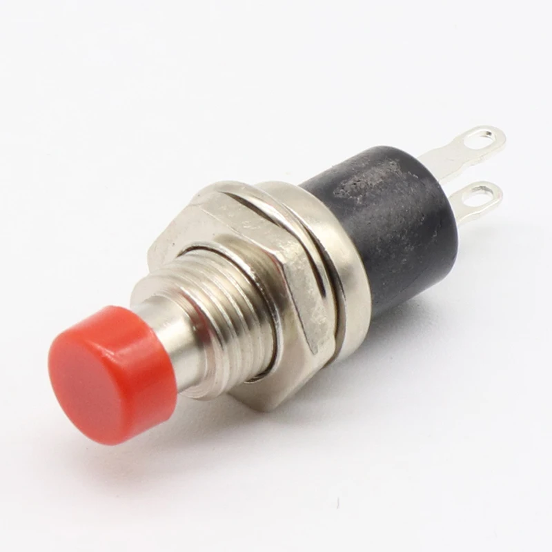 6pcs 7mm Momentary Push button Switch Press the reset switch Momentary On Off Push Button Micro Switch Normally Open NO