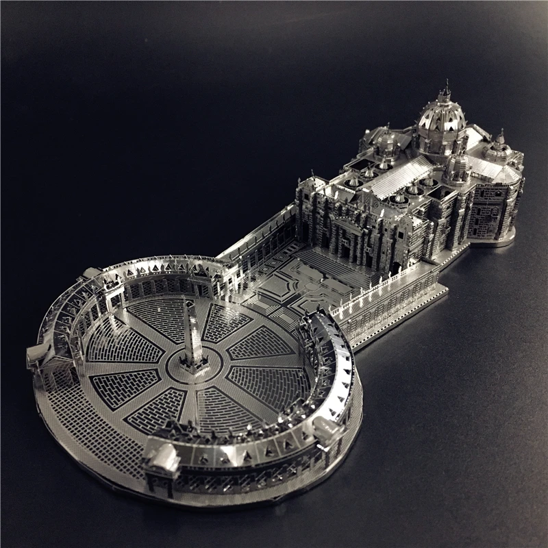 MMZ MODEL NANYUAN 3D Metal model kit 1:1000 STPETER'S BASILICA Assembly Model DIY 3D Laser Cut Model puzzle toys for adult