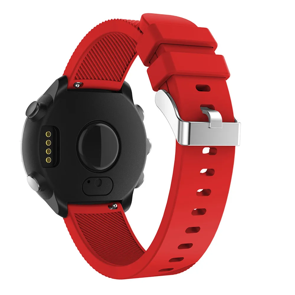 Correa de silicona suave para reloj Garmin Forerunner, 645, 245, 245M, accesorios de repuesto, pulsera de 20mm