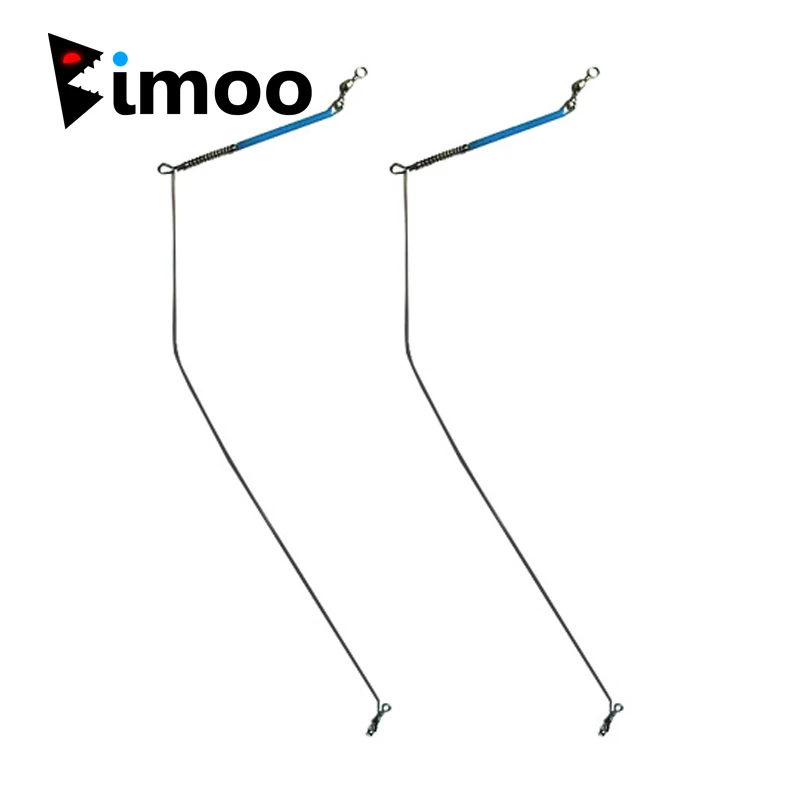 

Bimoo 20pcs Stainless Steel Wire Arms Balance Saltwater Fishing Rig Arms Branches with Swivels 20cm 30cm 40cm