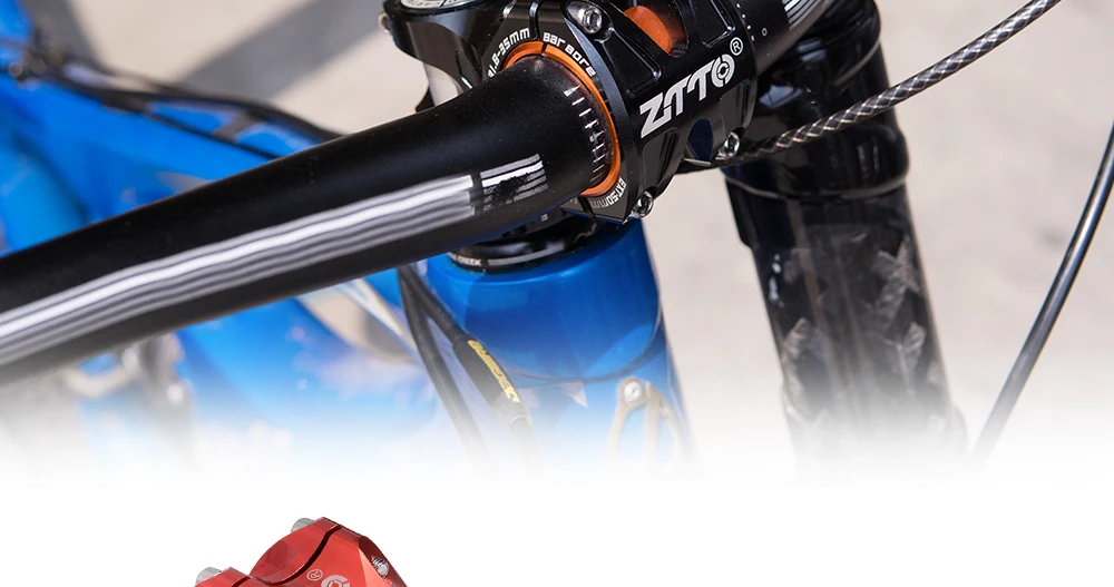 ZTTO MTB 50 mm Vorbau CNC 35 mm 31,8 mm Lenker Fahrrad Ultraleicht 0 Grad Aufstieg Langlebig DH AM Enduro 28,6 mm Gabelschaft Mountainbike – Detail 18