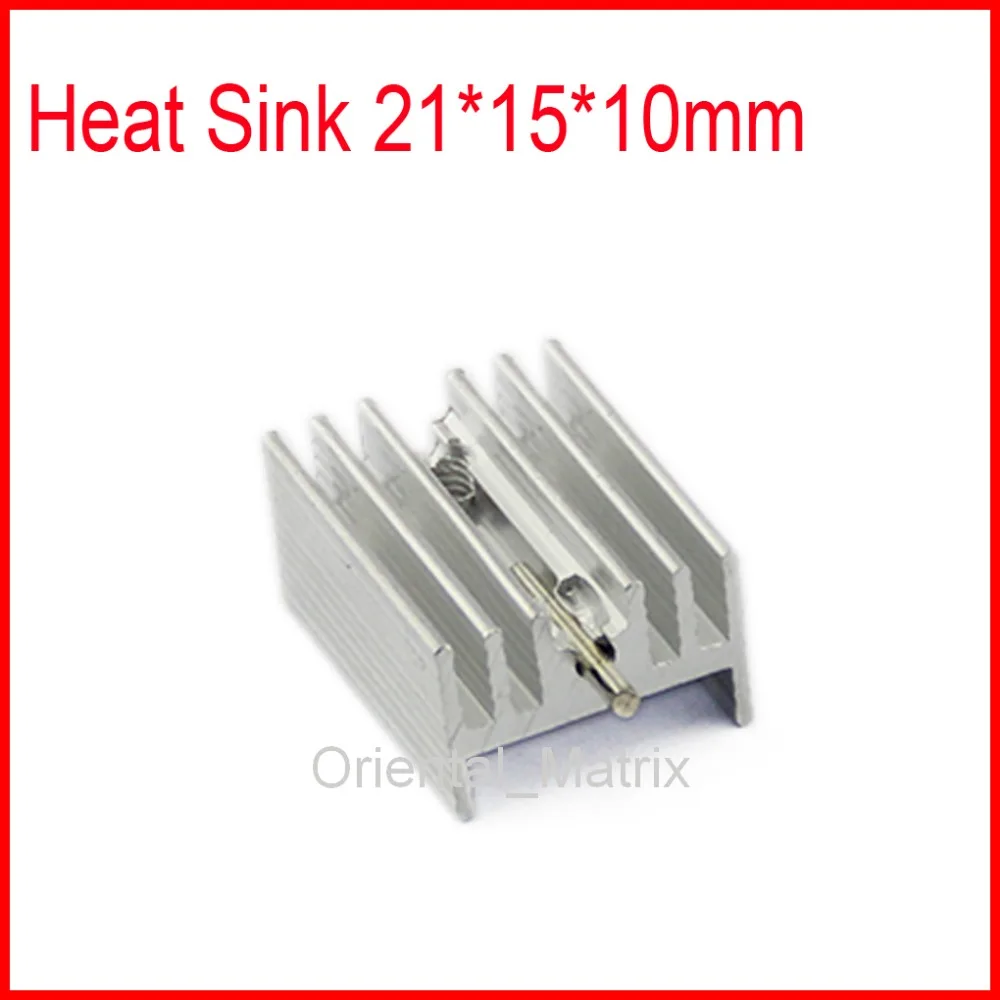 

Free Shipping 20pcs 21*15*10mm HeatSink Heat Sink Radiator Small Radiator With Pin Head For TO-220 Triode - Silver