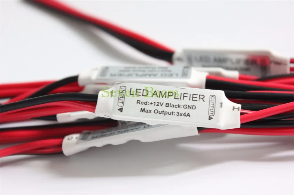 10pcs 20pcs DC12V DC24V 1channel 12A mini led amplifier amplificador power accessories for connection led strip single color