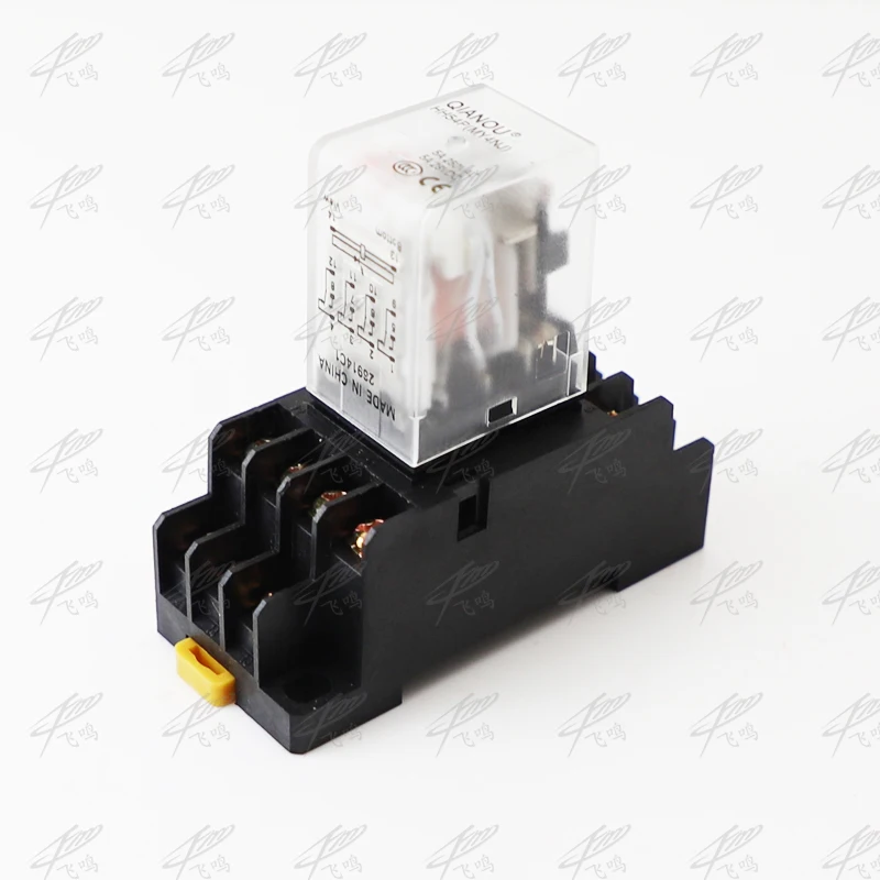 

HH52P/HH53P/HH54P MY4NJ plug-in relay PYF14A 12v 24v 36v 48v 110v 220v DC/AC 5A silver contact 14pins 4PDT rele socket