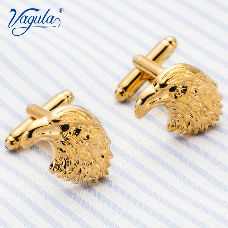 VAGULA-mancuerna clásica chapada en oro para hombre, regalo de lujo, traje de boda, botones de camisa, gemelos divertidos 21