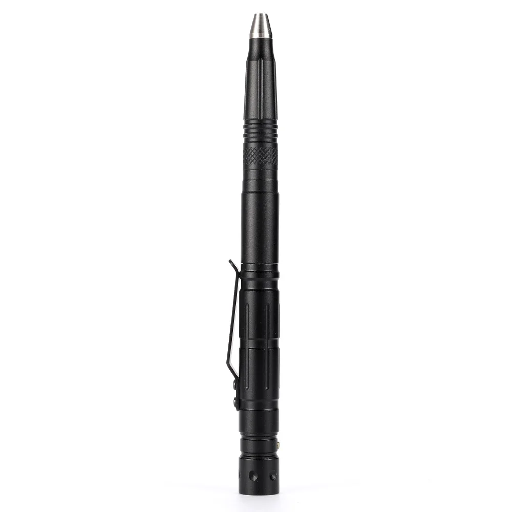 New LED Tactical Pen Defense Tool For Military Police Grade Tactical Torch Ballpoint Survival Gear Portable Self Defense Pen