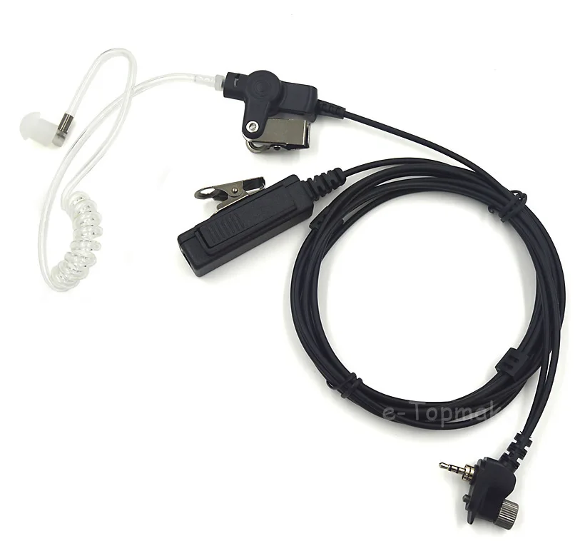 XQF FBI Acoustic Air Tube Headset Earpiece PTT for Motorola Tetra Radio MTH800 MTH600 MTH650 MTH850 MTP850 MTS850 Walkie Talkie