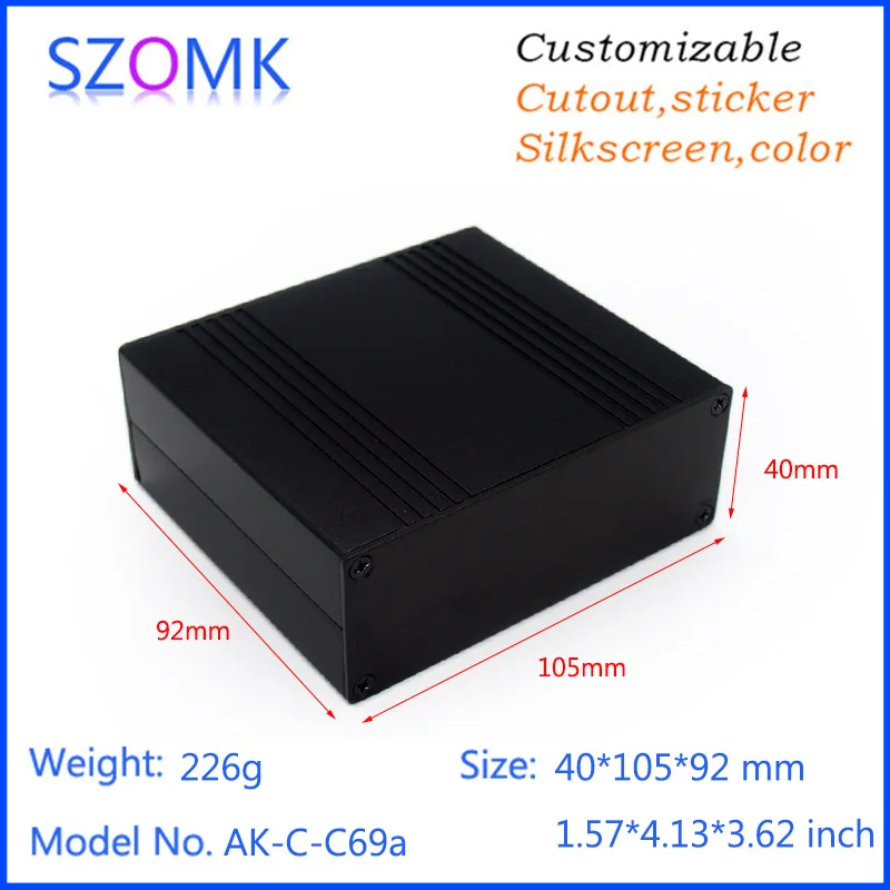 

10Pieces 40*105*92mm for Aluminium Customized Enclosure aluminum enclosure box case