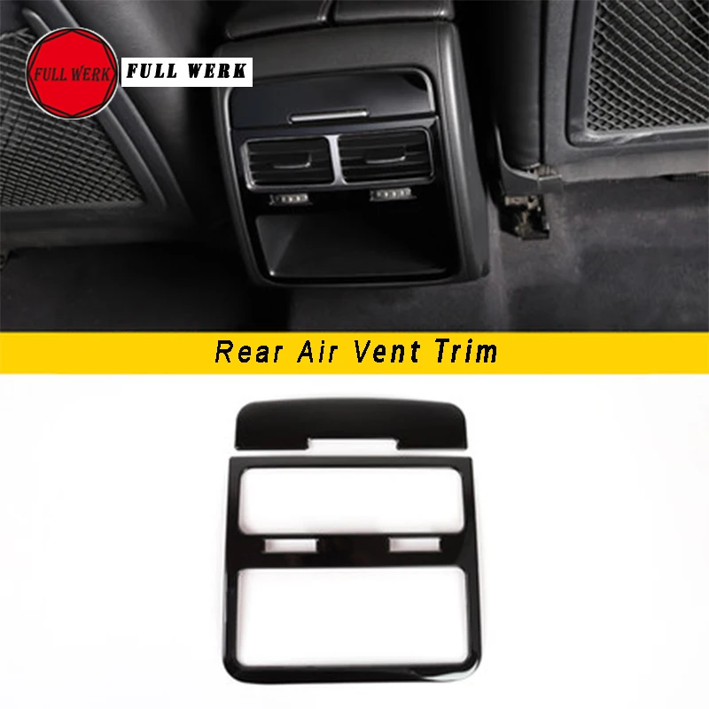 1 Set Car Rear Air Vent Outlet Trim Cover Frame Plate for VW Touareg 2011-2018 Car Styling Interior Decorative Accessories