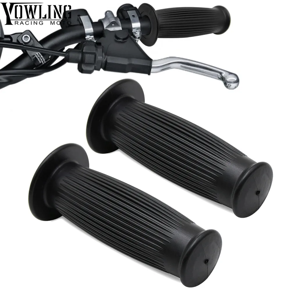 

New Vintage Cafe Racer Motorcycle Hand Grips Rubber Handle Bar 25MM28MM for YAMAHA FZX700 FAZER SRX600 RD500 FJ1200A FJ1100