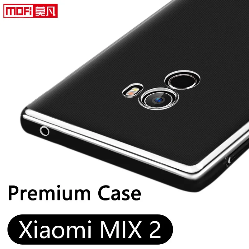 clear case for xiaomi mi mix2 case xiaomi mix2 cover tpu silicon back ultra thin mofi mi mix2 cover protective case transparent