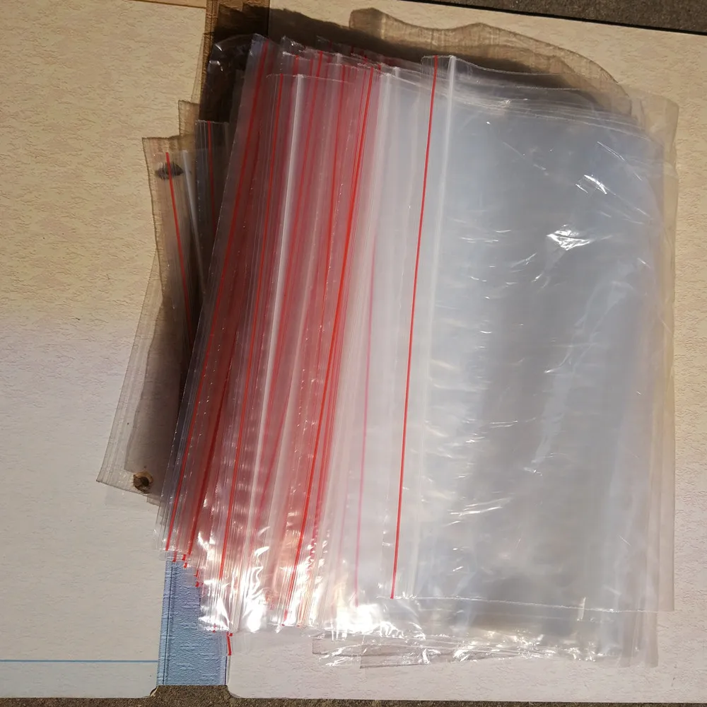 

100pcs 24*32cm big PE Clear Transparent Photo Card Packaging A4 Bags Plastic Ziplock Self Seal Bag