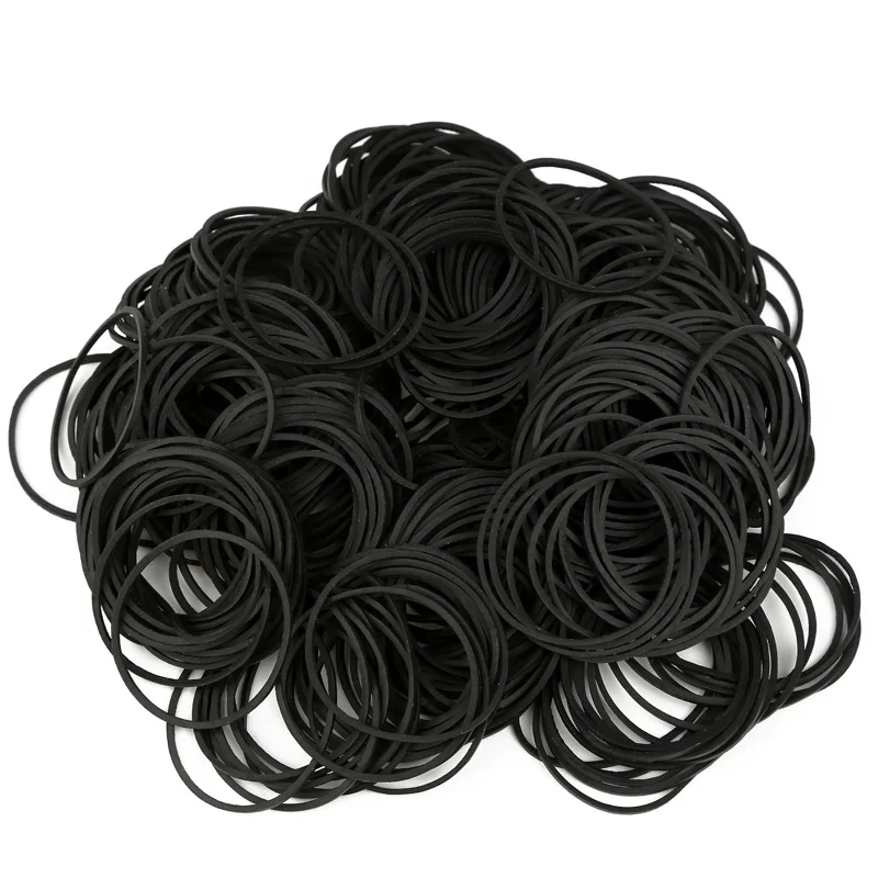 1000 Pcs Wholesale 38mm Rubber Band School Office Tying Gadgets Strong Elastic Rubber Bands Ring Yellow Black Color 38*1.4mm