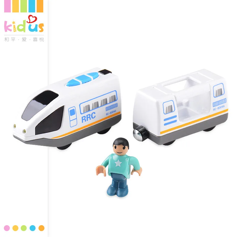 FARFEJI-tren eléctrico de juguete a Control remoto para niños, juguete de trenes, Coche