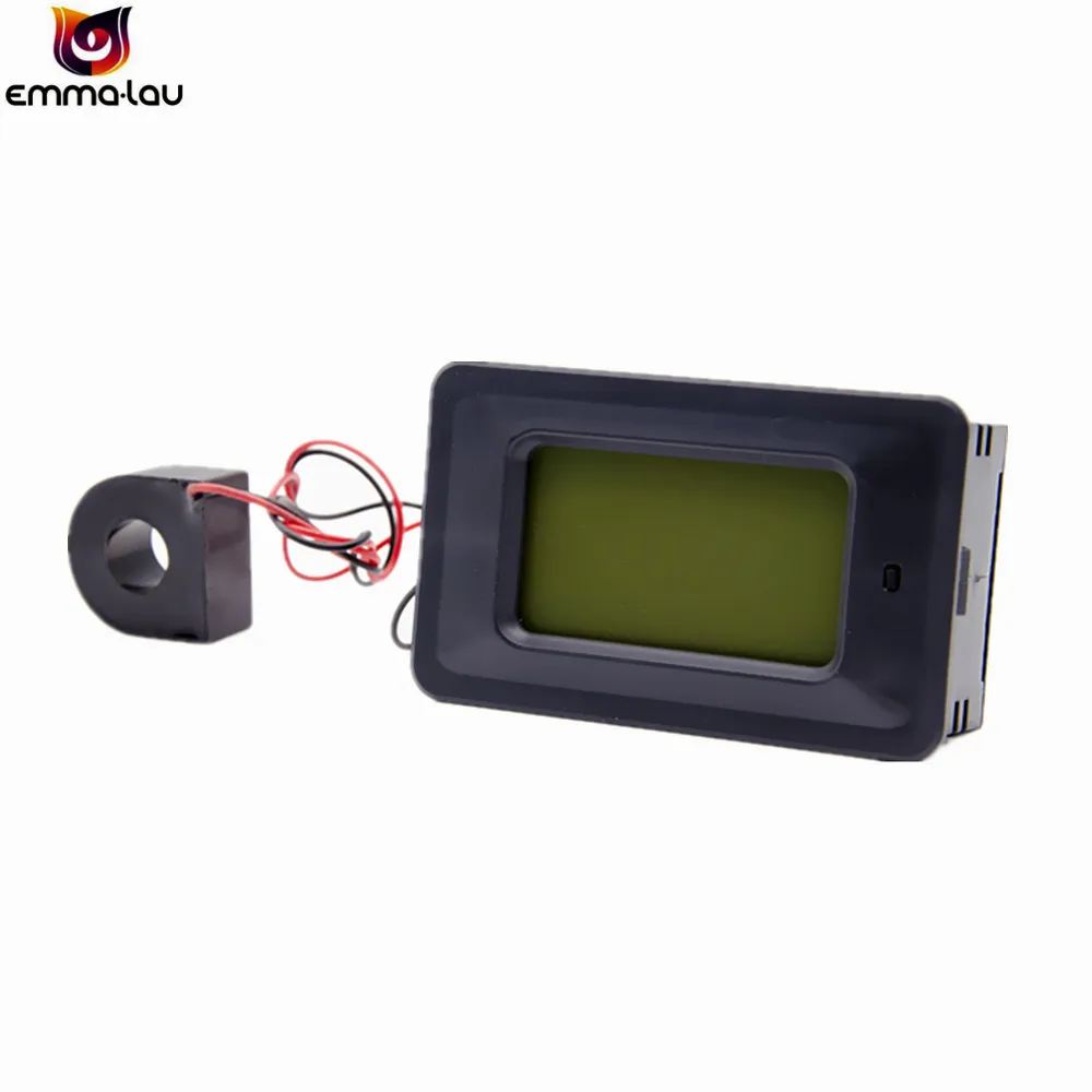 22KW AC110-250V 100A الرقمية الجهد متر الطاقة متر LCD الطاقة الفولتميتر مقياس التيار الكهربائي الحالي أمبير واط اختبار كاشف مؤشر
