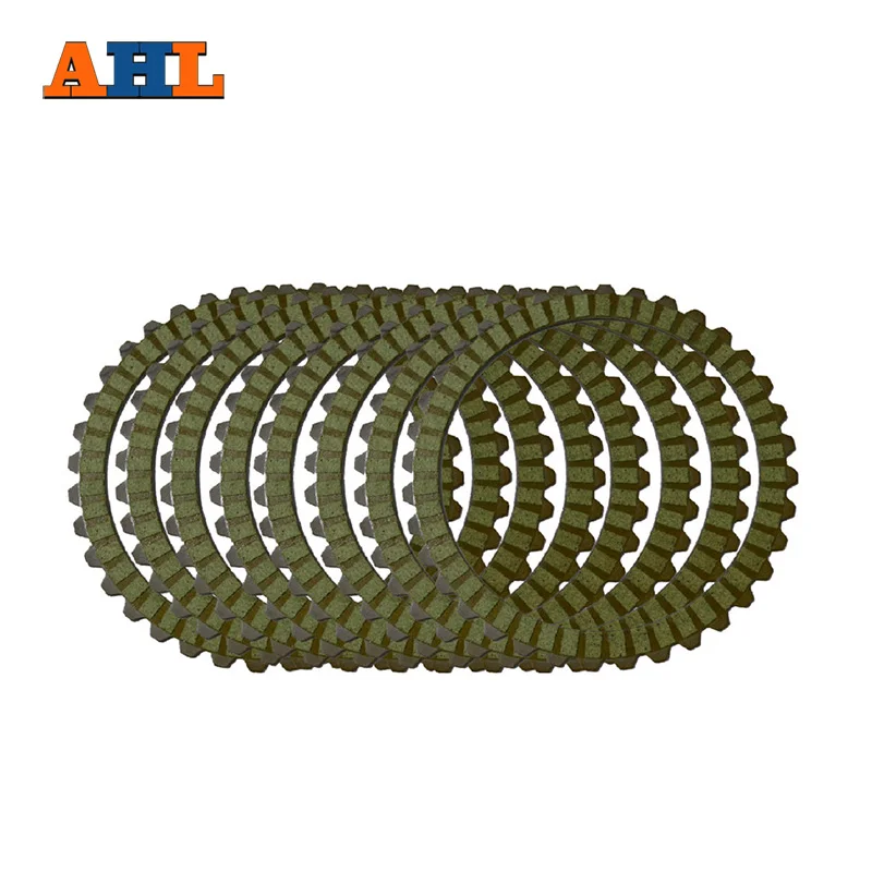 AHL Clutch Plates & Steel Plates Friction Discs Green For Harley XL883 2004-2008 XL1200 SPORTSTER 1991-2011 XL1200X 2010-2015