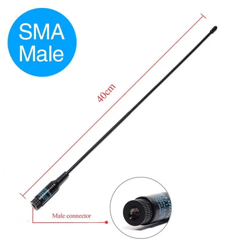 Diamond RH-771 SMA-M Male Dual Band 144/430MHz RH771 Antenna for Baofeng Yaesu TYT TH-UV8000D/E Wouxun KG-UV8D/9D Walkie Talkie