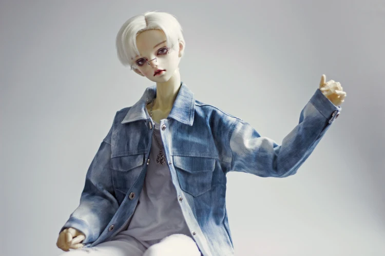 1/4 1/3 Skala BJD Jeansjacke Mantel für BJD/SD MSD SD13 Mädchen ID75 Onkel Puppenkleidung Nicht im Lieferumfang enthalten Puppe & anderes Zubehör E2384