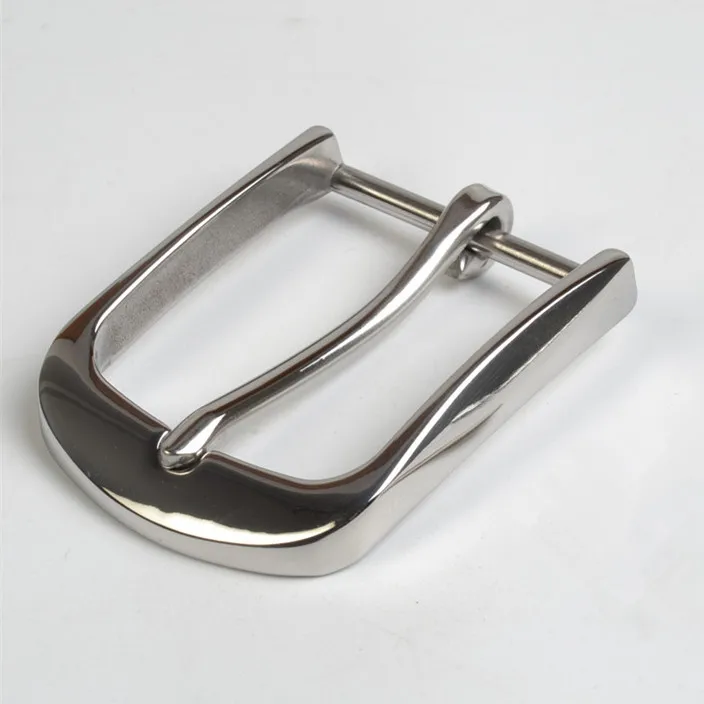 4cm Solid Stainless Steel Belt Buckle Pin Buckle mirror Brushed Belt Buckle for Men Cowboy Buckle DIY Leather Craft Fit 38mm