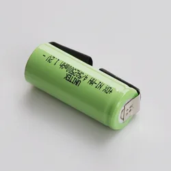 充電式電動歯ブラシバッテリー,2〜5個,1.2v,4/5a,2500mah,17430,nimh,はんだ付けタブ付き