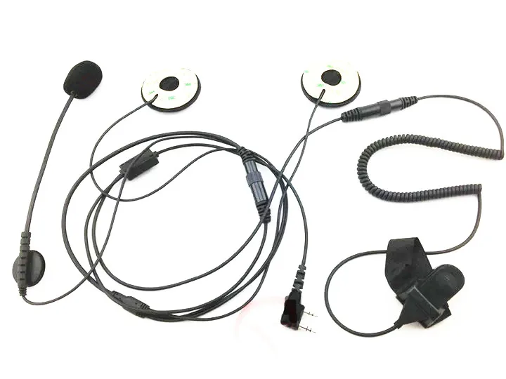 motor helmet kits earphone K plug 2 pins for kenwood baofeng,tyt,quansheng, puxing,tonfa etc walkie talkie for driver