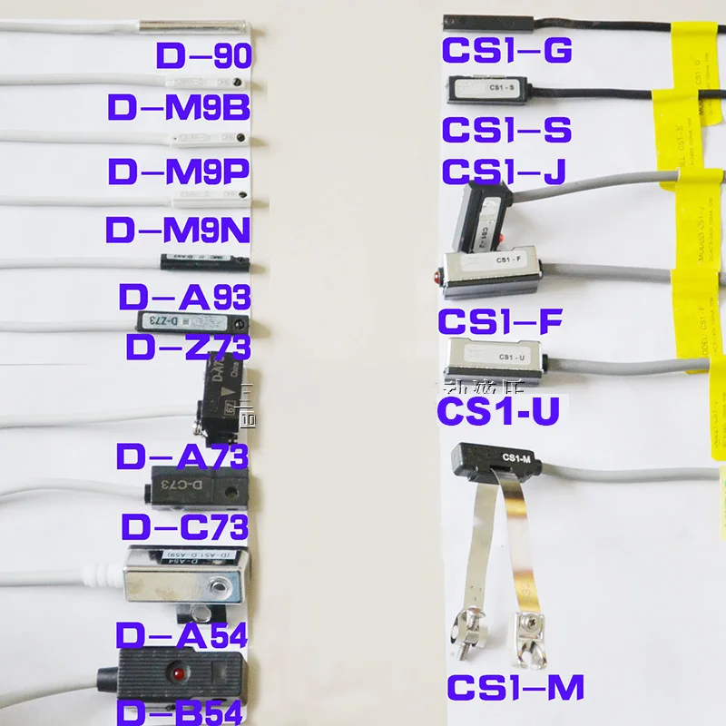 Free shipping Led Reed Switch D-A93/A73/C73/Z73/90/B54/A54/M9B/M9N CS1-J/U/F/S/G/M Pneumatic Cylinder Magnetic Sensor Switch