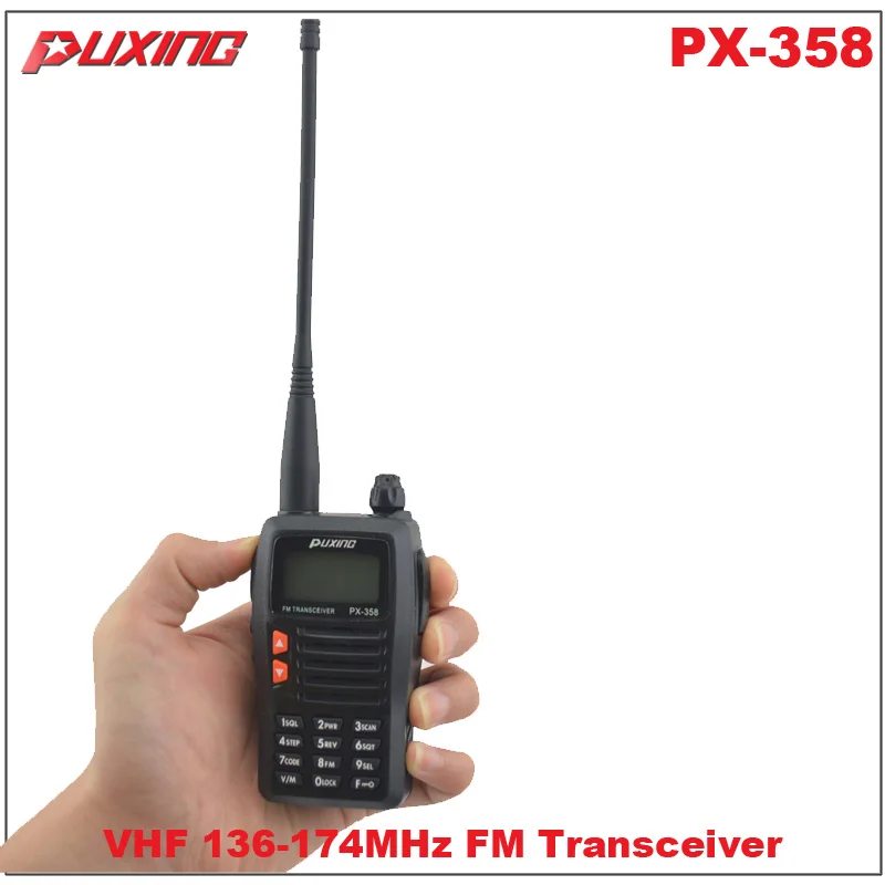 Hot Sale Walkie Talkie Puxing PX-358 VHF 136-174MHz Portable Two-way Radio FM Transceiver