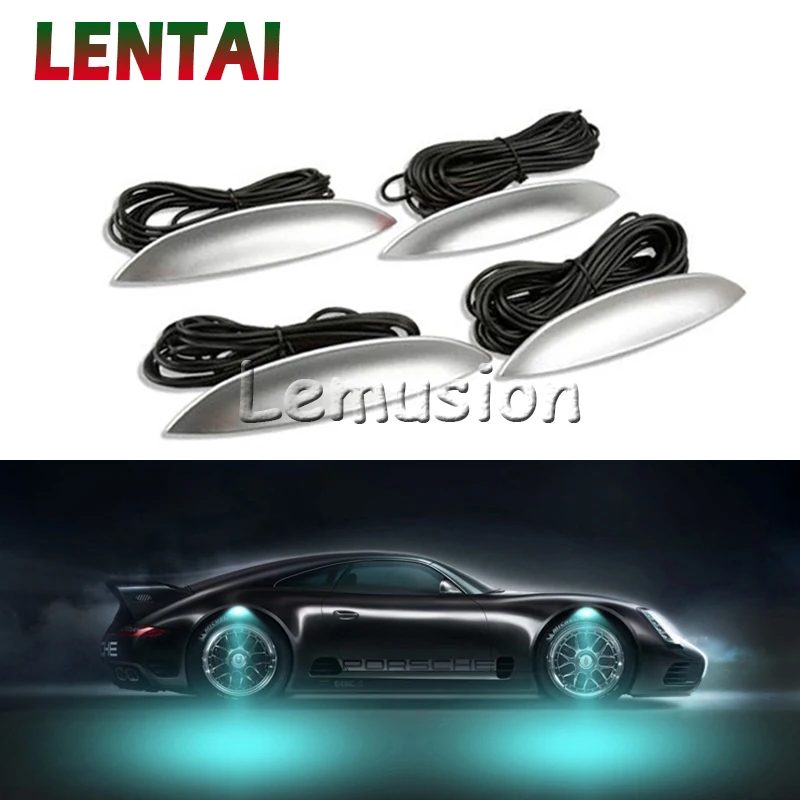 LENTAI For Peugeot 206 307 407 308 207 508 3008 2017 208 2008 Mazda 3 6 cx-5 Saab 1Set Car LED Wheel lights atmosphere lamp bulb