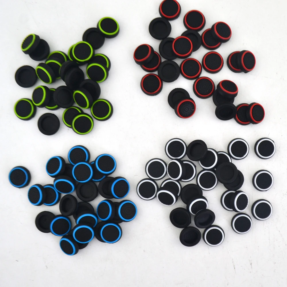 10 pcs a lot Game Accessory Protect Cover Silicone Thumb Stick Grip Caps for PS3 /PS4 for Xbox 360 for Xbox one Game Controllers