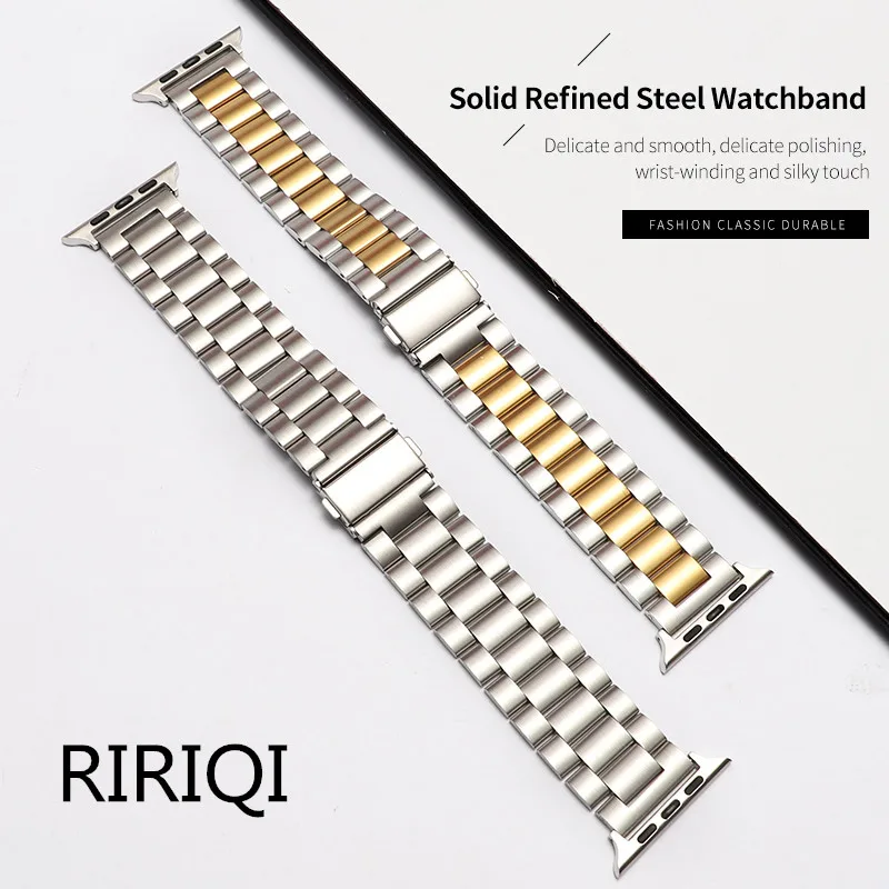 

Ремешок из нержавеющей стали для Apple watch band Series 4 3 2 1, браслет для наручных часов correa aplle watch 42 мм 38 мм, Iwatch 44 мм 40 мм