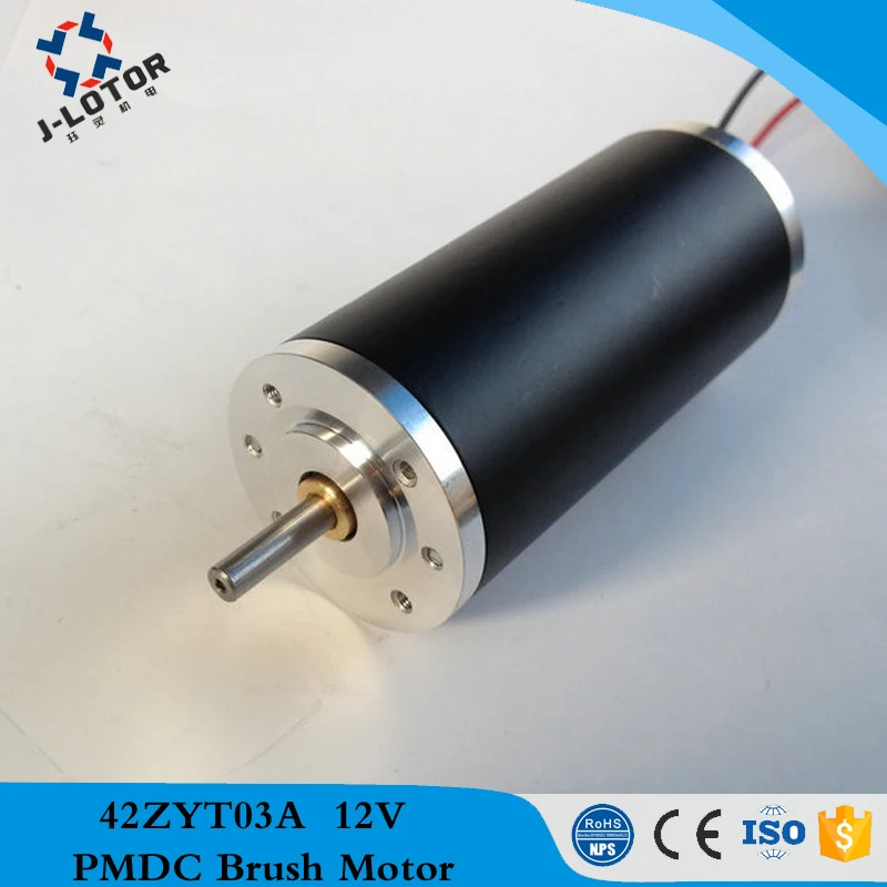 

42ZYT03A 1.36A~4.65A 12v 24v 48v Stable speed and low noise Permanent Magnet Brush DC Electric Motor with 57mNm 4590rpm~4785rpm