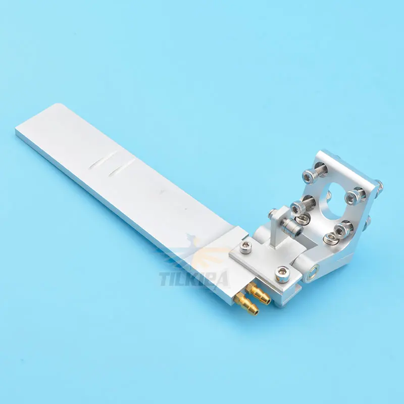 نوعية جيدة CNC سبائك الألومنيوم 68x160mm الدفة مع لاقط المياه المزدوج لقارب Rc #5