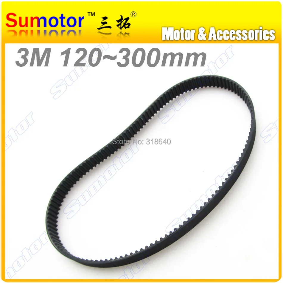 3M Arc HTD tooth Pitch 3mm Width 10mm Length 111 150 180 195 210 225 240 255 270 285 mm rubber closed Timing belt CNC 3D printer