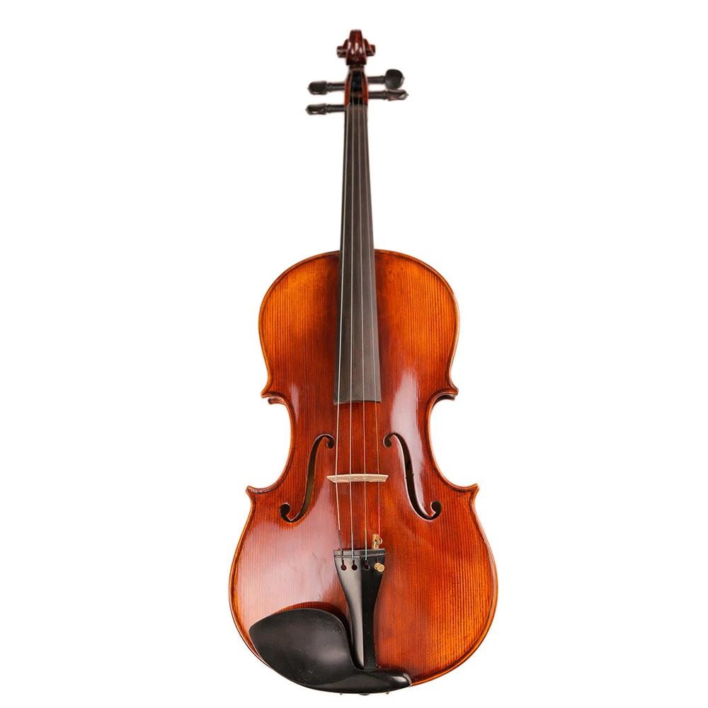 TONGLING-Handmade Antique Viola, Natural Drying, Flamed Maple Wood, Oil Varnish, Matt, 15-16 in