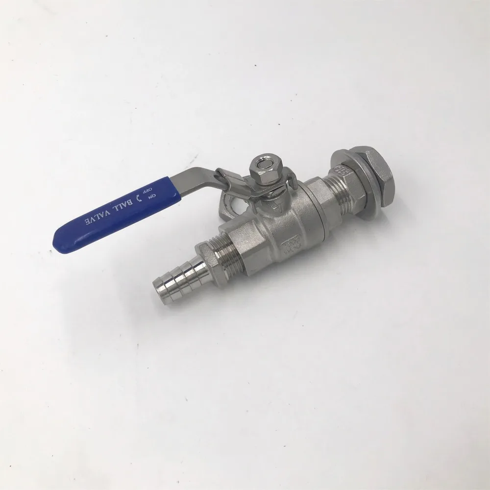 

Stainless Steel homebrew Weldless Kettle Valve Kit, 1/2" BSP thread,with Quick Disconnect Set and bulkhead assembly