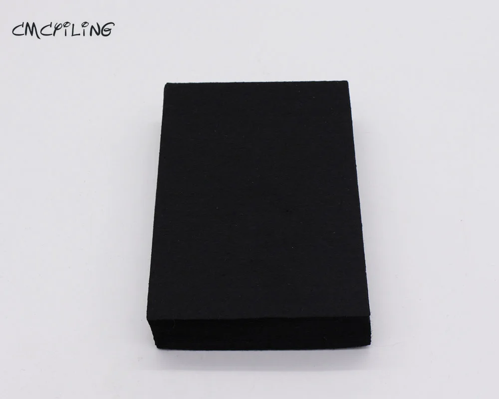 1mm White & Black Hard Felt Polyester Fabric Sheet