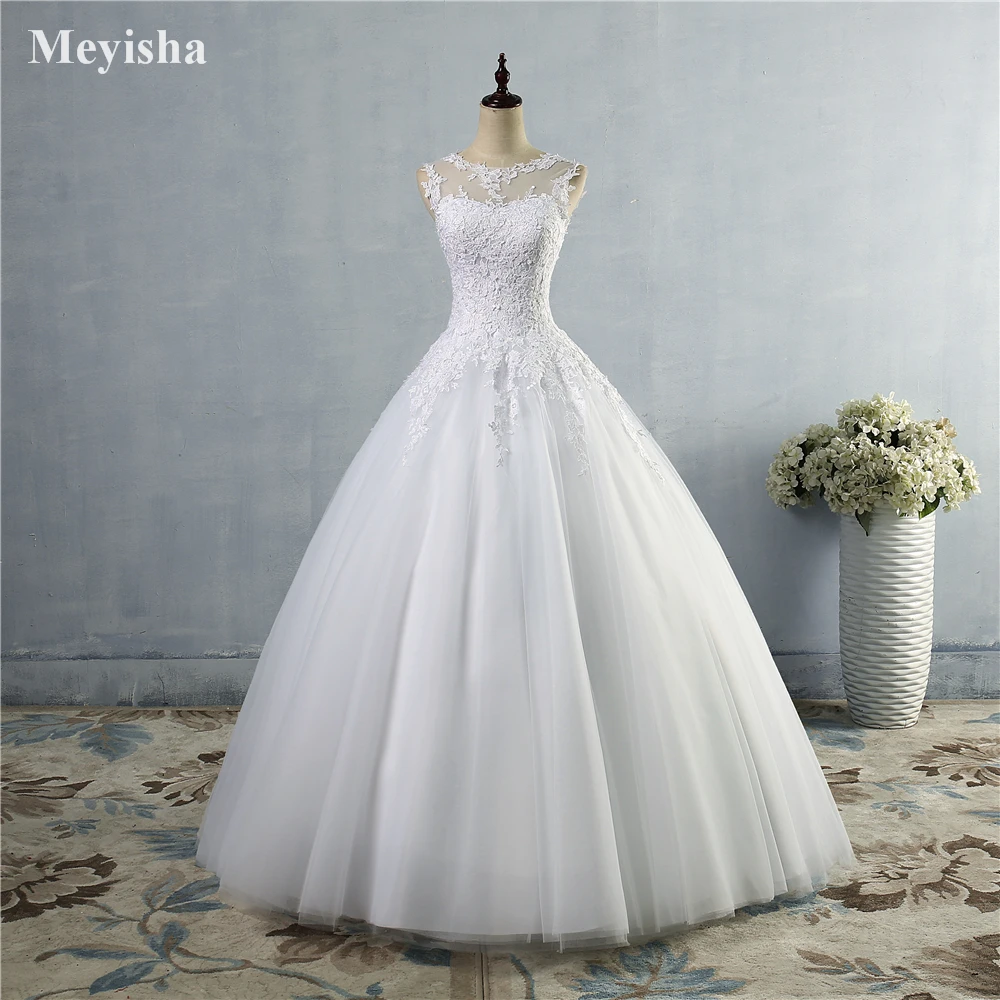 

ZJ9036 High Quality Puffy Sweetheart Wedding Dress Tulle Gown Ball Gown Bride Dress 2016 Size 2-26W