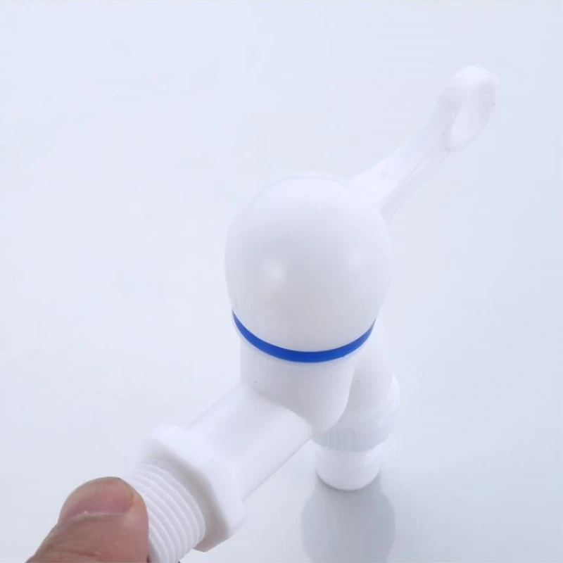 plastic faucet pp mini tap male thread white small Bibcock easy install washing machine wholesale garden