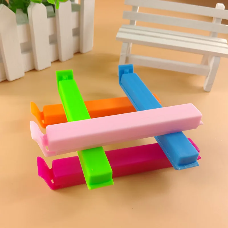 10Pc/Lot Househould Food Snack Storage Seal Sealing Bag Clips Sealer Clamp Food Bag Clips Kitchen Tool Home Food Close Clip SeaL