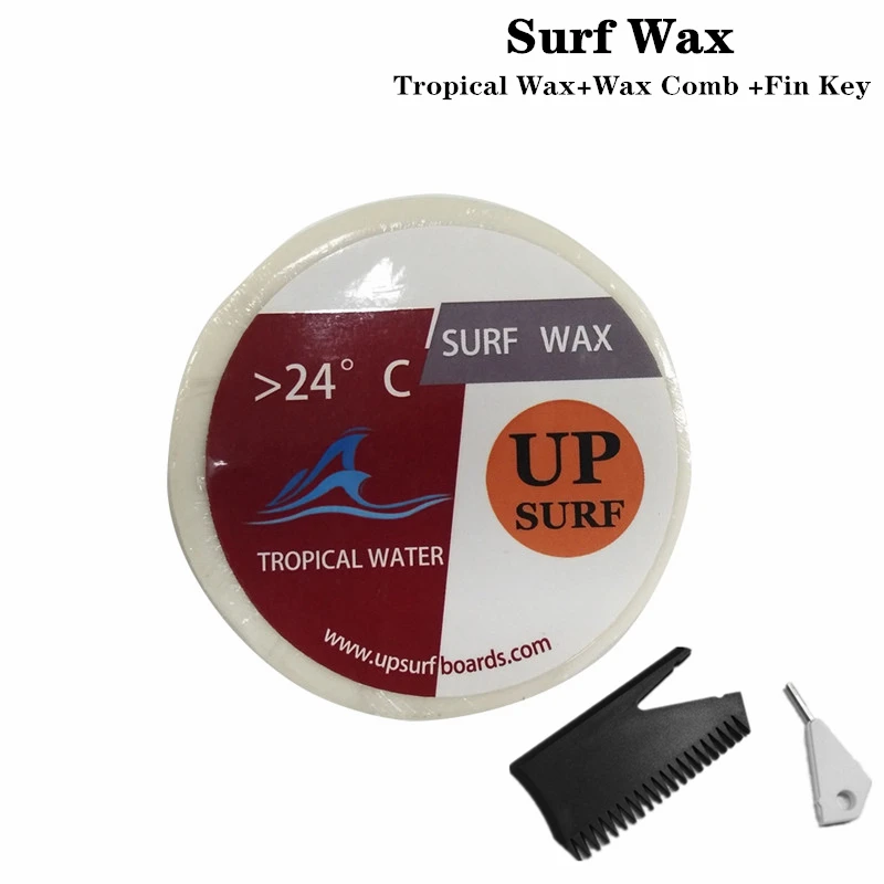 SUP Board/Surfboard Wax 3 Kinds Water Temperature Waxes Fin Key+Wax Remove Comb+Surf Wax Surfing Board Accessory Water Sport