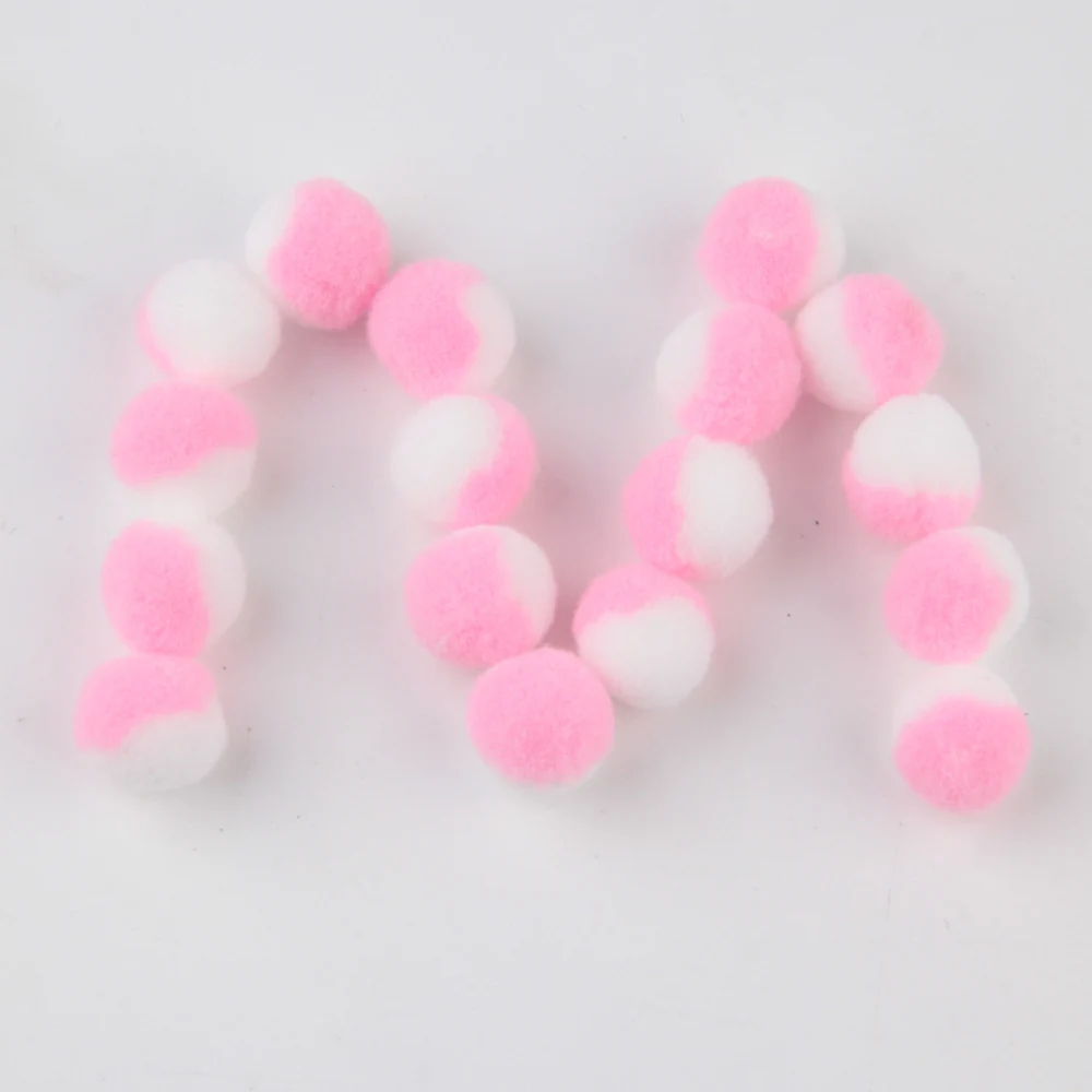 Pompom 20mm Mix Color Fur Plush Ball Pom Poms For Craft DIY Soft Jewelry Home Decoration Garment Sewing On Cloth Accessories 20g